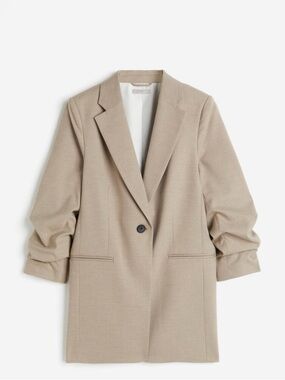 H&M Modern Classic Gathered-Sleeve Blazer - NWOT SZ.XS